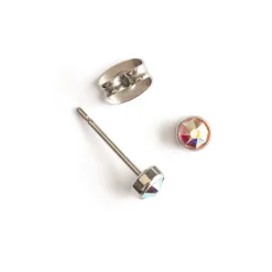Simply Whispers Aurora Borealis Titanium Stud Earrings Fashion