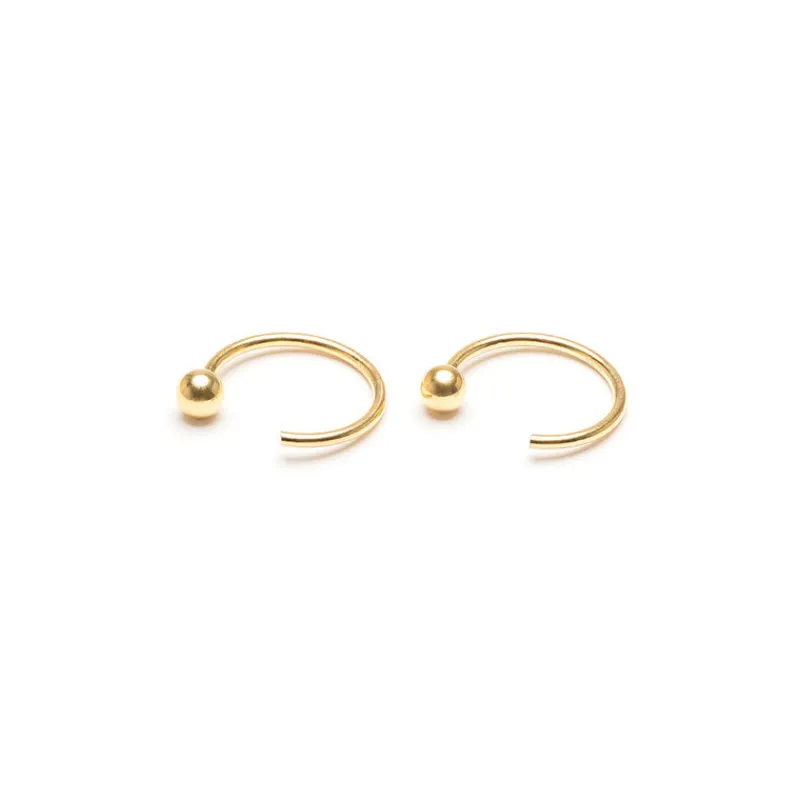 Simply Whispers Ball Huggies Gold Plated Best