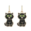 Simply Whispers Black Cat Niobium French Hook Earrings Online