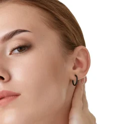 Simply Whispers Black Medium Clip-On Earrings Online