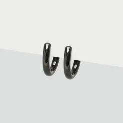 Simply Whispers Black Small Clip-On Earrings Fashion