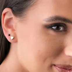 Simply Whispers Black Titanium Ball Stud Earrings New