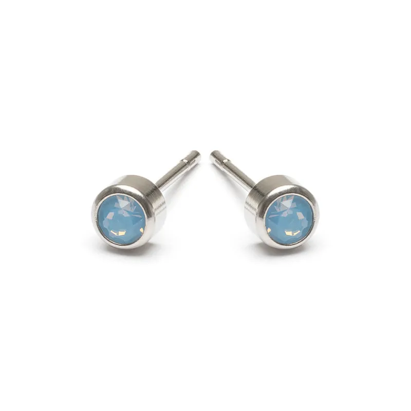 Simply Whispers Blue Crystal Mini Stud Earrings Discount