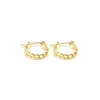 Simply Whispers Braided Hoop Earrings New