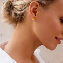 Simply Whispers Claw Huggie Hoops Discount