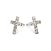 Simply Whispers Cross April Birthstone Earrings Hot