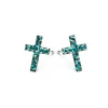 Simply Whispers Cross December Birthstone Earrings Discount