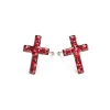 Simply Whispers Cross July Birthstone Earrings Clearance