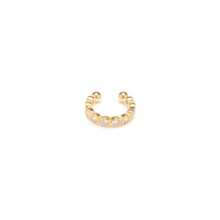 Simply Whispers Crystal Bezel Ear Cuff Hot