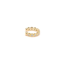 Simply Whispers Crystal Bezel Ear Cuff Hot