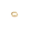 Simply Whispers Crystal Bezel Huggie Hoop Discount