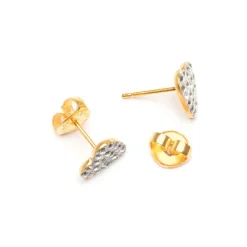 Simply Whispers Crystal Pave Heart Earrings Gold Plated Best