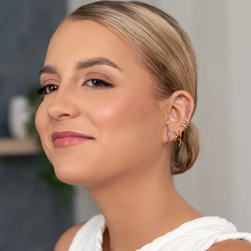 Simply Whispers Crystal Snake Helix Single Earring Sale