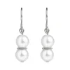 Simply Whispers Double Pearl Titanium French Hook Earrings Sale
