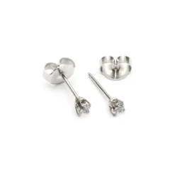Simply Whispers Ear Piercing 3 mm Zirconia Stainless Steel Self Piercer Fashion