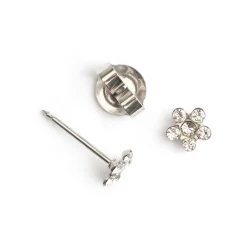 Simply Whispers Ear Piercing Daisy Crystal Stainless Steel Self Piercer Discount