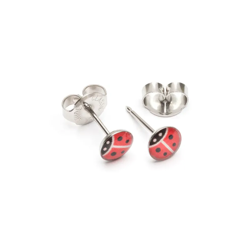 Simply Whispers Ear Piercing Ladybug Stainless Steel Self Piercer Best