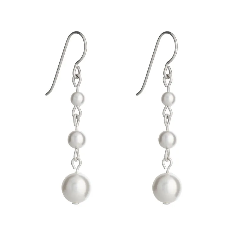 Simply Whispers Freshwater Pearl Niobium French Hook Earrings Hot
