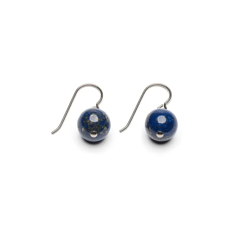 Simply Whispers Genuine Lapis Niobium French Hook Earrings Best