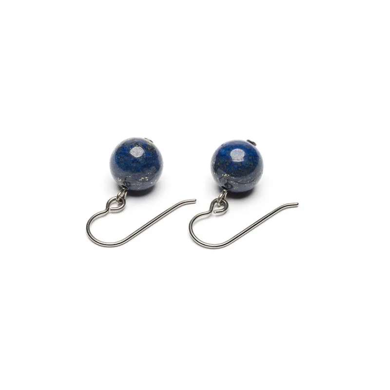 Simply Whispers Genuine Lapis Niobium French Hook Earrings Best