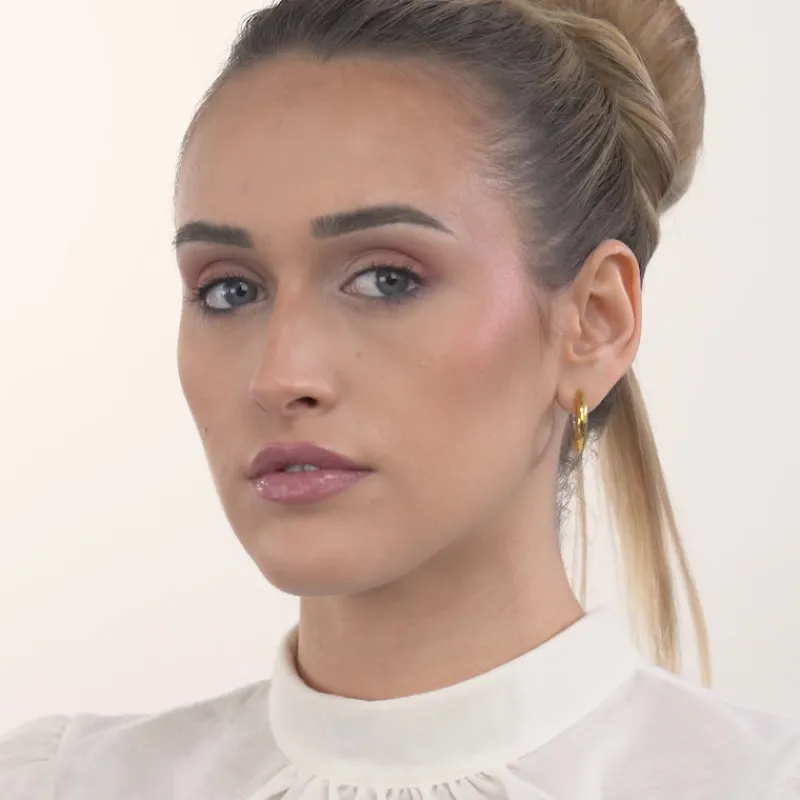 Simply Whispers Gold & Silver Chunky Hoop Earrings Best