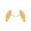 Simply Whispers Gold Angel Wings Stud Earrings Best