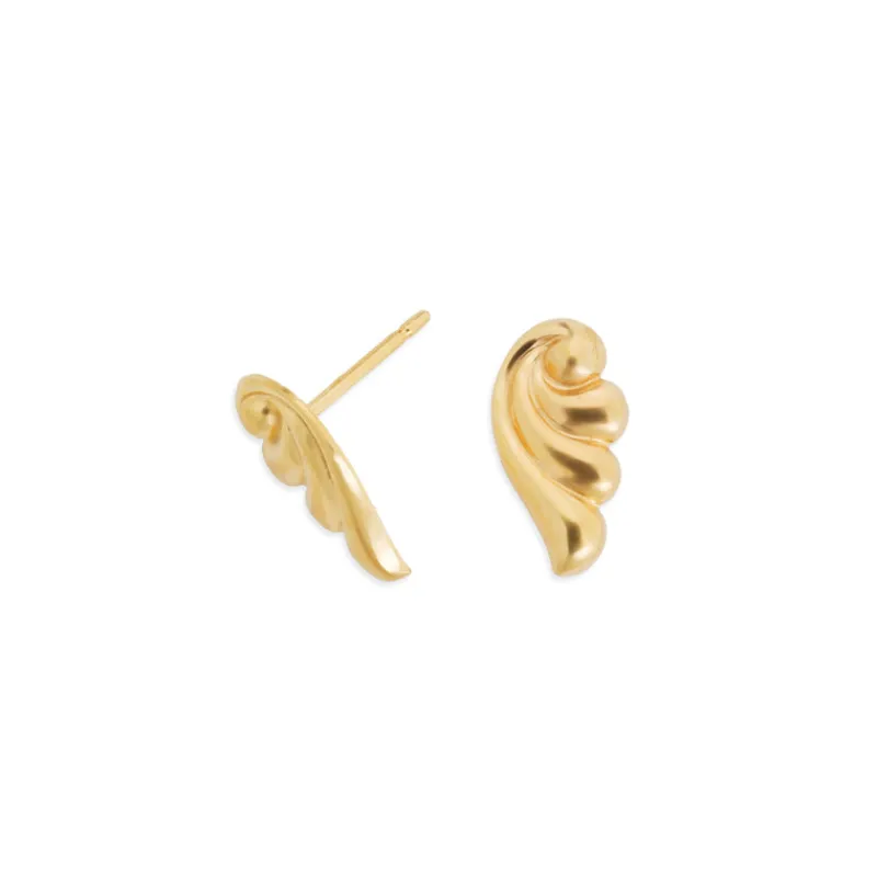 Simply Whispers Gold Angel Wings Stud Earrings Best