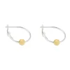 Simply Whispers Gold Bead Hoop Earrings Sale