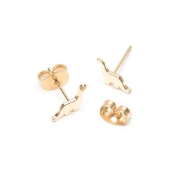 Simply Whispers Gold Dinosaur Stud Earrings Sale