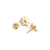 Simply Whispers Gold Flower Stud Earrings Hot