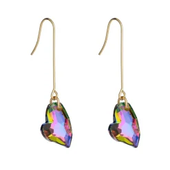 Simply Whispers Gold Heart French hook Earrings New