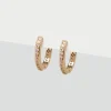 Simply Whispers Gold Pave Huggie Hoops Sale