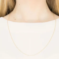 Simply Whispers Gold Plated 24 inch Cable Chain Necklace Clearance