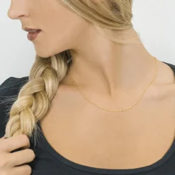 Simply Whispers Gold Plated 18 inch Cable Chain Necklace Best