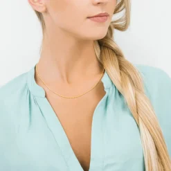 Simply Whispers Gold Plated 18 Inch Rope Chain Necklace Fashion