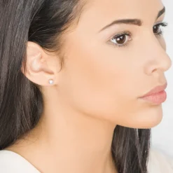 Simply Whispers Gold Plated 5 mm Pink Pearl Stud Earrings Discount