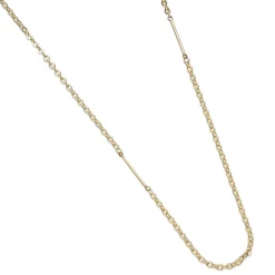 Simply Whispers Gold Plated Bar Chain Necklace Fashion