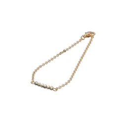 Simply Whispers Gold Plated Bead Chain Bracelet Fashion