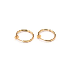 Simply Whispers Gold Plated 17mm Clip On Hoop Earrings Best