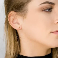 Simply Whispers Gold Plated Star Stud Earrings Hot
