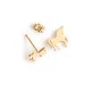 Simply Whispers Gold Unicorn Stud Earrings New