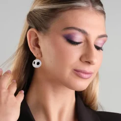 Simply Whispers Jack Skellington Niobium French Hook Earrings Clearance