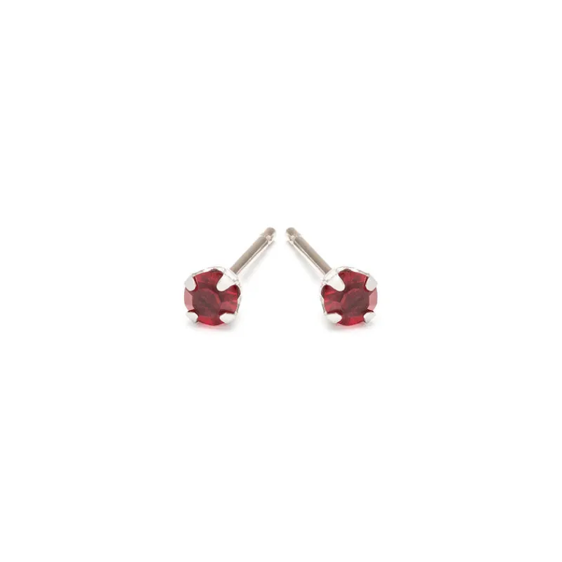 Simply Whispers January Birthstone Stainless Steel Stud Earrings Best