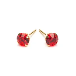 Simply Whispers July Birthstone 5mm Earrings Outlet