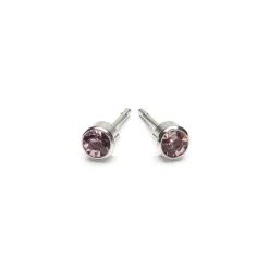 Simply Whispers June Birthstone Stainless Steel Earrings Sale