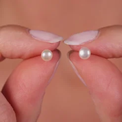 Simply Whispers 14k White Gold Freshwater Pearl Stud Earrings Fashion