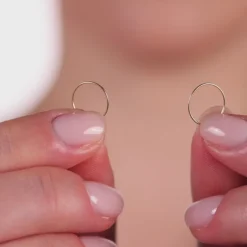 Simply Whispers 14k Yellow Gold 10 mm Hoop Earrings Clearance