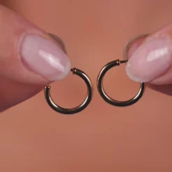 Simply Whispers 14k Yellow Gold 12 mm Posted Hoop Earrings Best