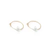 Simply Whispers 14k Yellow Gold Crystal Hoop Earrings Sale