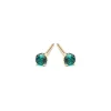 Simply Whispers 14k Yellow Gold Earrings December Birthstone Fashion